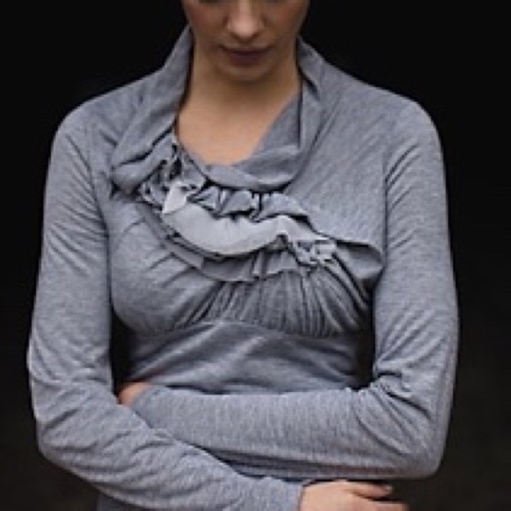 NWOT Anthropologie Wind Rippled Top - Black S